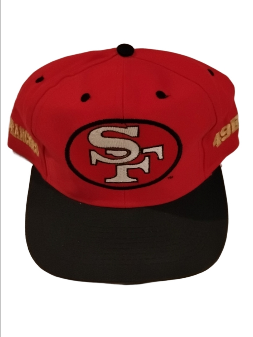 Logo 7 Vintage 90s NFL Red & Black San Francisco 49ers Giant Logo Hat